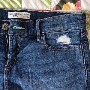 Abercrombie kids girls denim shorts
